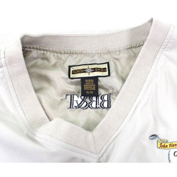 North End XL Beige Sleeveless Golf Vest With Embroidered Logo & Pockets - Picture 4 of 11